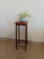 Plantentafel - Mahonie - Bijzettafel Piëdestal