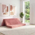 vidaXL Vouwbare Sofa Bed 180 x 67 x 45 cm Roze, Verzenden, Nieuw