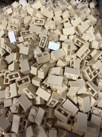 Lego Briques - Lego 1x2 steen tan 250 stuks, Enfants & Bébés, Jouets | Duplo & Lego
