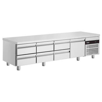 Koelwerkbank | 332L | 1 Deur (1/1 GN) + 6 Laden | 0°C/+10°C, Verzenden, Nieuw in verpakking