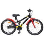 vidaXL Kinderfiets 24 Inch voor 8-12 jaar oud Zwart rood, Verzenden