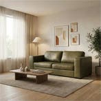 Leren bank Flow - 2,5 zits, Ophalen of Verzenden