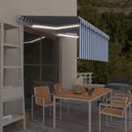 vidaXL Luifel met rolgordijn, LED en windsensor 3,5x2,5 m, Verzenden
