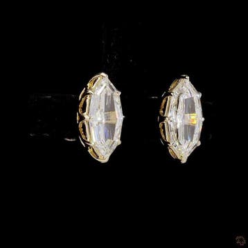 Oorbellen - 14 karaat Witgoud - 3.90ct. tw. Diamant, Nieuw