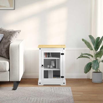 vidaXL HiFi kast Wit 60 x 50 x 82 cm Massief grenenhout, Verzenden, Nieuw