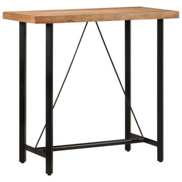 vidaXL Bartafel 110x55x107 cm massief acaciahout en ijzer, Huis en Inrichting, Verzenden, Nieuw