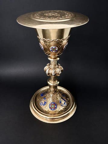 Poussielgue-Rusand - Kelk - Vermeille, .950 zilver -