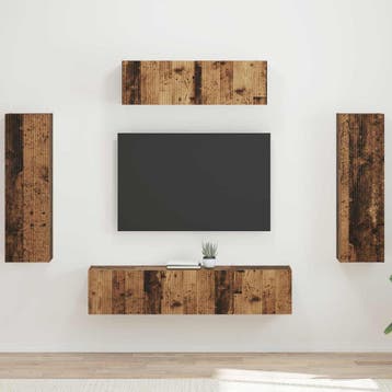 vidaXL TV Kast 5 st Oudhout, Verzenden
