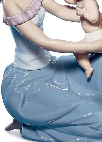 Lladró - Figurine - Madre con Bambino - Porcelaine, Antiek en Kunst