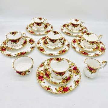 Royal Albert - Koffieservies voor 6 (20) - Old Country