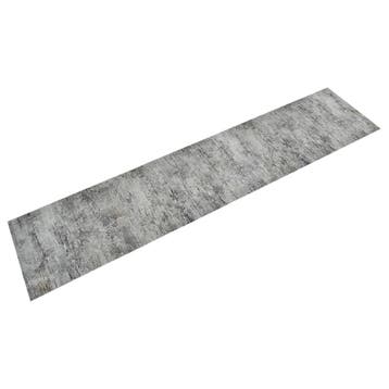 vidaXL Keukenmat wasbaar betonprint 60x300 cm fluweel, Verzenden