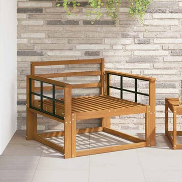 vidaXL Buiten Midden Sofa Naturel, Verzenden
