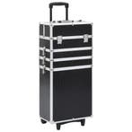 vidaXL Make-up trolley aluminium zwart met, Verzenden, Nieuw
