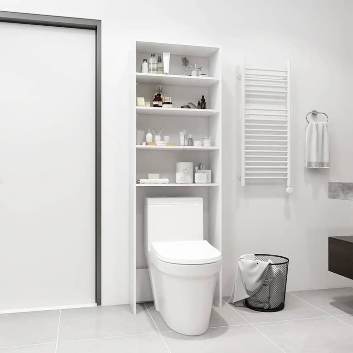 vidaXL Wasmachinekast 64x24x190 cm wit, Electroménager, Lave-linge, Envoi
