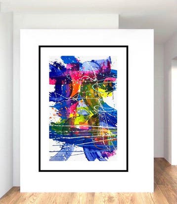 Dam Domido - Multicolored world - NO RESERVE - 125 x 80 cm
