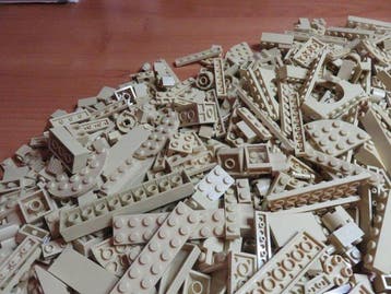 Lego Briques - 1000 Stuks Lego Tan ( kleur ) in goede staat