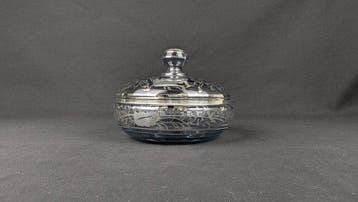 Murano - Vaas - Glas, Zilver - Art Deco