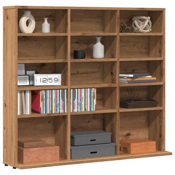 vidaXL Cd-kast 100x23x89,5 cm bewerkt hout artisanaal, Verzenden, Nieuw