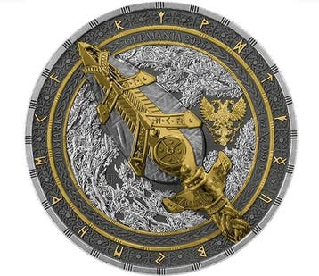 Duitsland. 10 Mark 2026 – Artefacts: Gungnir – 2 oz Silver