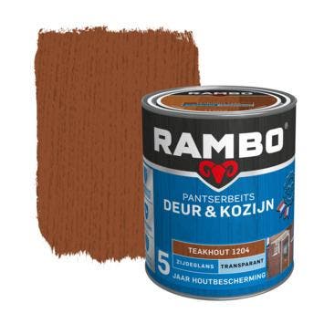 Rambo Pantserbeits Deur & Kozijn Transparant Teakhout 1.5L, Verzenden, Nieuw