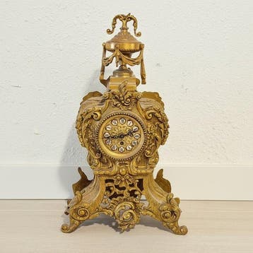 Klok - Messing - 1950-1960 - Gotische Kathedraal, Antiek en Kunst