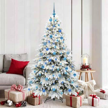 vidaXL Kunstkerstboom met 300 LED met standaard Wit 180 cm, Verzenden, Nieuw