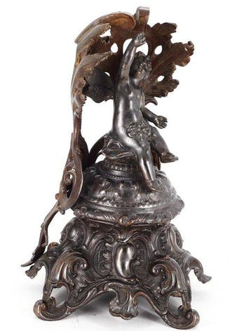 Decoratief ornament - Late 19e eeuw Spaanse spelter- en