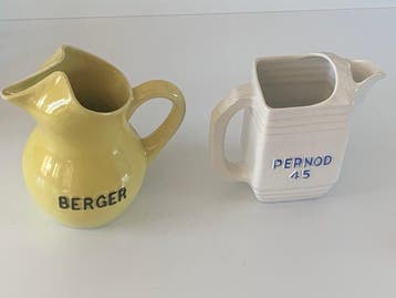 Berger / Pernod - Reclamebord (5) - Glas, Plastic, Keramiek