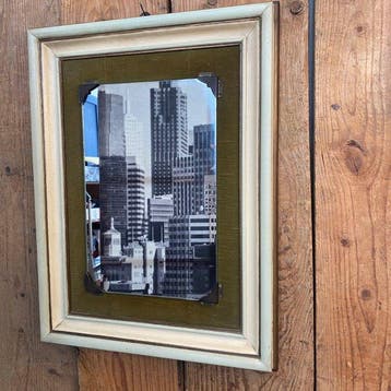 Miroir - Bois, Style art déco avec une coloration de style, Antiquités & Art