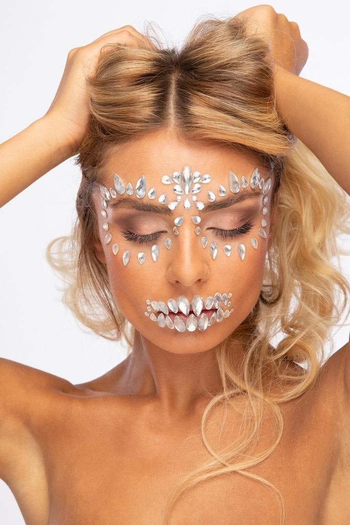 Moon Terror Halloween Face Jewels Sugar Skull, Hobby & Loisirs créatifs, Articles de fête, Envoi