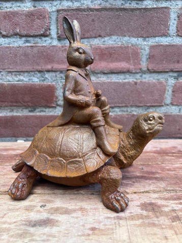 Ornement décoratif - Europe - Tortue avec Lapin