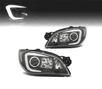 PHARES POUR SUBARU IMPREZA 05-08 TUBE LIGHT FOND NOIR, Verzenden