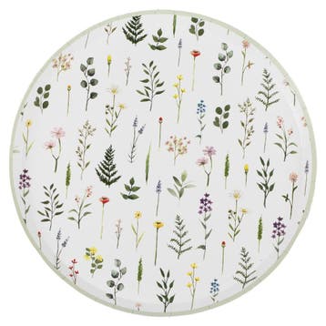 Bloemen Borden 24cm 8st, Verzenden, Nieuw