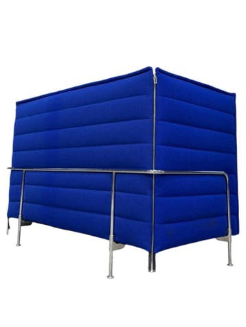 5x Vitra Alcove Akoestische Bank - Kleur Blauw, Zo goed als nieuw, Bureaustoel, Ergonomisch, Verzenden
