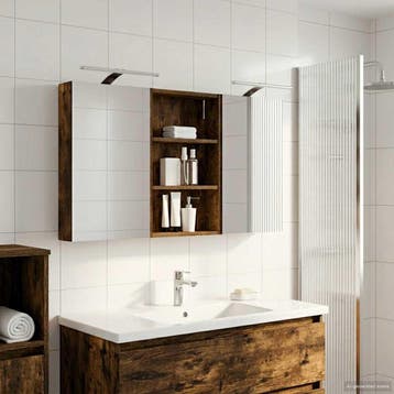 vidaXL Badkamerkast set 3 st 120 x 10,5 x 60,5 cm Bewerkt, Verzenden, Nieuw