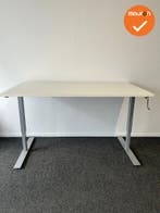 Refurbished - Slinger zit-sta - 160x80 - zilvergrijs onderst, Werkplek, Ophalen of Verzenden, Gebruikt, Bureau