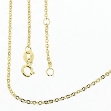 Gouden ankerschakel ketting, Ophalen of Verzenden, Gebruikt, Goud, Goud