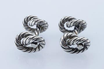 Hermès - Boutons de manchette - Cordage Knot Cufflinks -
