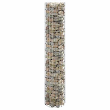 vidaXL Gabion paal rond Ø30x150 cm gegalvaniseerd staal, Verzenden, Nieuw