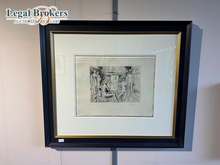 Paul Delvaux Frontspice 1971, Maison & Meubles, Accessoires pour la Maison | Peintures, Dessins & Photos, Enlèvement ou Envoi