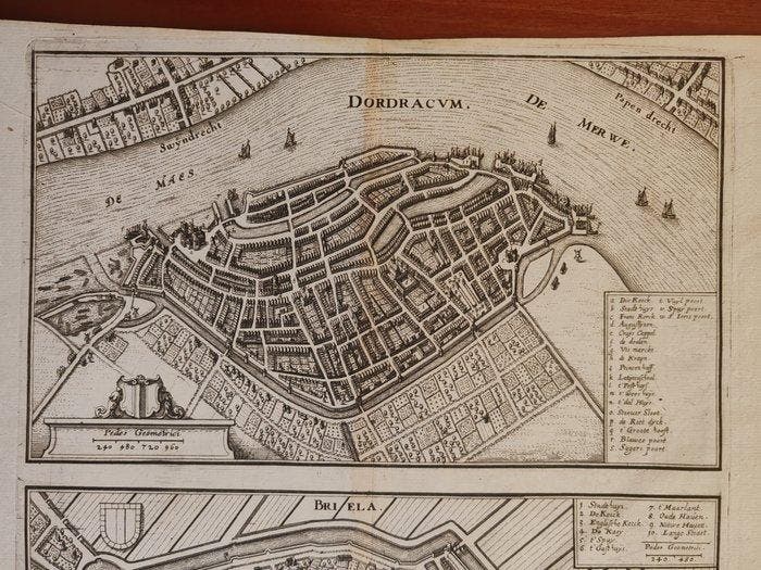 Nederland - Zuid-Holland / Dordrecht en Brielle; Matthäus, Boeken, Atlassen en Landkaarten