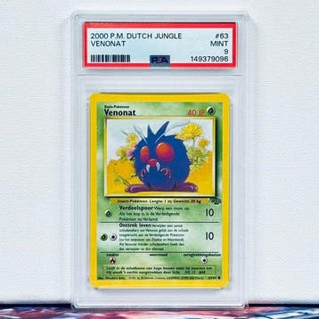 Pokémon Graded card - VENONAT #63 - Pokémon - PSA 9, Nieuw