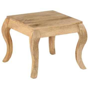 vidaXL Bijzettafel 45x45x40 cm massief mangohout, Maison & Meubles, Tables | Tables d'appoint, Verzenden