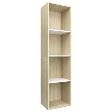 Meuble TV/Etagere blanc & chene - Seconde chance -32% de..., Verzenden, Nieuw