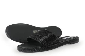 Steve Madden Muiltjes in maat 40 Zwart, Verzenden, Zwart, Steve Madden, Zo goed als nieuw