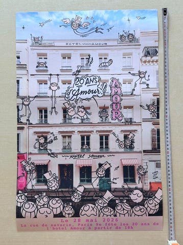andré saraiva - Sérigraphie 20 ans d’amour André Mr.A