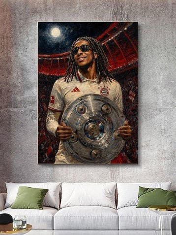 Shayer - Michael Olise – Munich Rising Star - XL - 60x80cm -, Nieuw