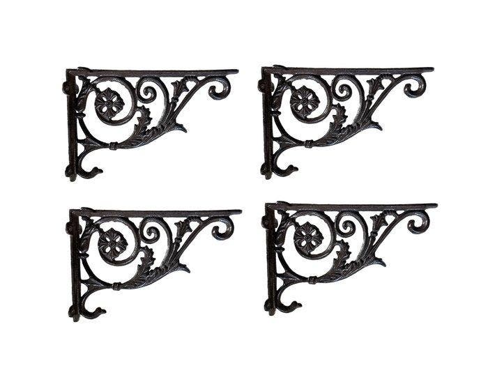 Decoratief ornament (4) - Europa - set van 4 plankendragers, Antiquités & Art, Curiosités & Brocante