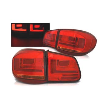 FEUX ARRIÈRE VOLKSWAGEN VW TIGUAN 07-11 LED BAR ROUGE, Verzenden