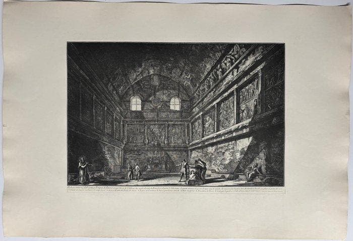 Giovanni Battista Piranesi (1720-1778) - Vedute interna, Antiquités & Art, Antiquités | Autres Antiquités
